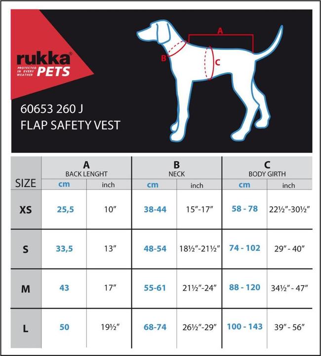 Actual product image Rukka Flap Safety Vest (XS, Dog vest)