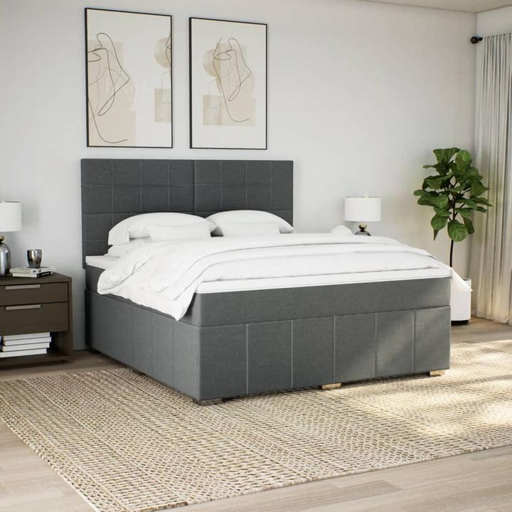 Produktbild VidaXL Bo x springbett mit Matratze 180 x 200 cm Stoff (180 x 200 cm, 180 x 200 cm)