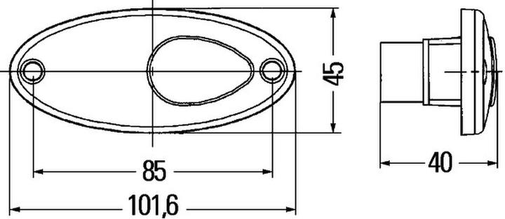 Produktbild Hella Seitenmarkierungslicht Halogen für DAF MAN TAM KARMANN FENDT HOBBYCAR