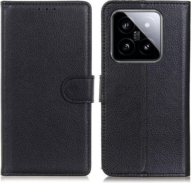 Image du produit MU Classic Série de couvertures de livres en cuir Litchi (Xiaomi 14 Pro)