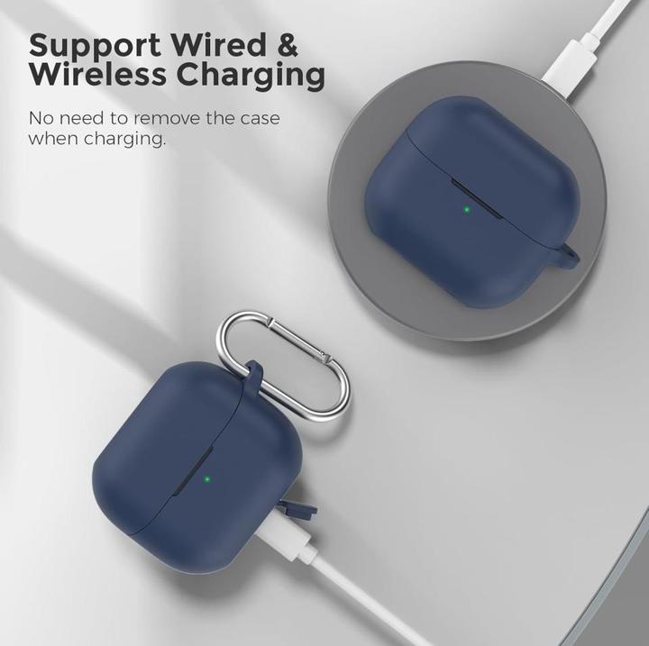Produktbild Screenguard Samsung Galaxy Buds3 Pro Liquid Silicone Case Hülle mit Karabiner