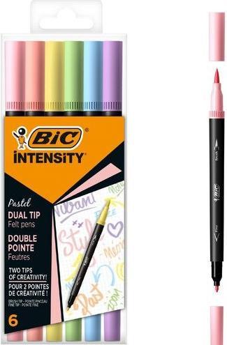 Image du produit Bic DUALTIP PASTEL CFP - Crayons-feutres (Multicolore, 6 x)