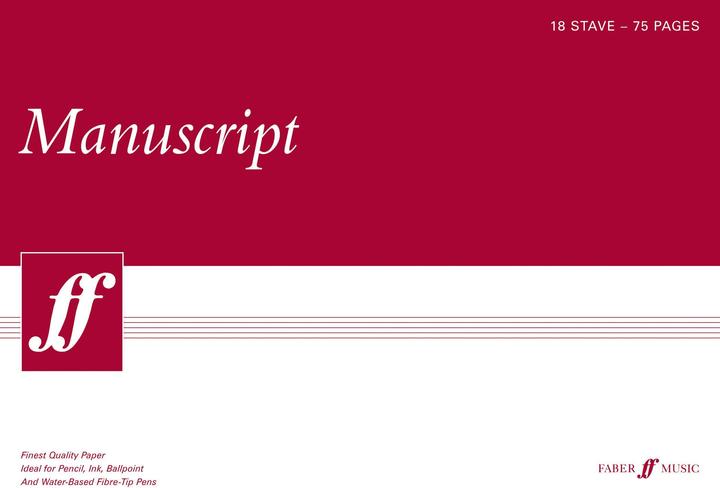 Produktbild Manuscript A3 18-stave 75pp (white pad) (A3, Harter Einband)