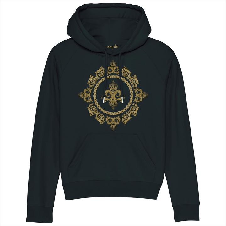 Pompöös Hoodie Damen "Krone" - limited Edition Hoodie Damen - Grösse M (M)