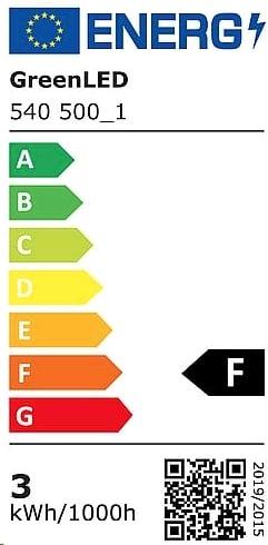 Energy Label Greenled LED Lamp GU10 SMD 110 3W 250lm120 3000K (GU10, 3 W, 250 lm, 1 x, F)