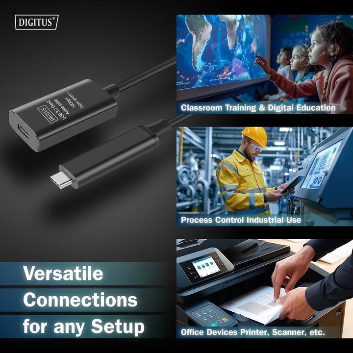 Produktbild Digitus USB C – USB C (5 m, USB 3.2 Gen 2, 5 W)