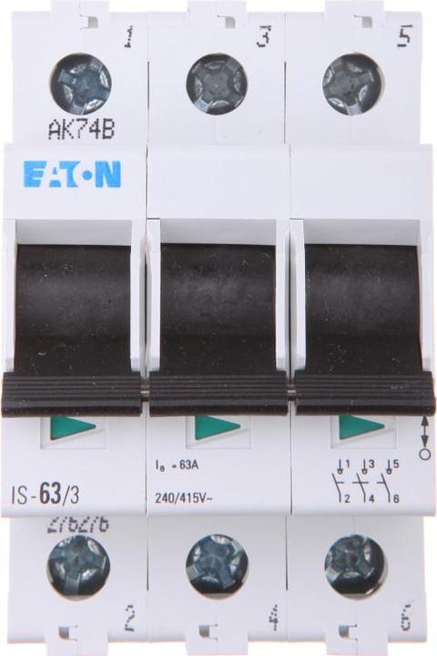 Actual product image Eaton Main switch Grey 3-pole 63 A