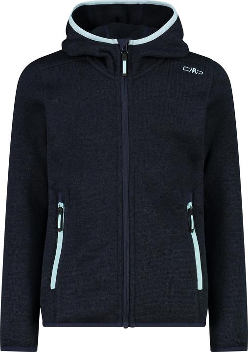 CMP Campagnolo Girl's Jacket Fix Hood Jacquard Knitted 3H19825