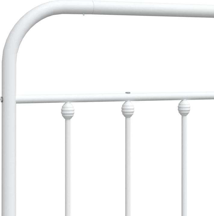 Image du produit VidaXL Kopfteil Metall Weiss 75 cm, Farbe: Weiss, Material (80 x 3 x 100 cm)