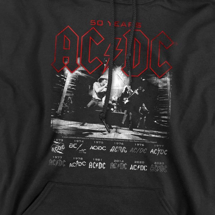 Immagine prodotto AC/DC Felpa con Cappuccio Logo Stack Uomo (XL)