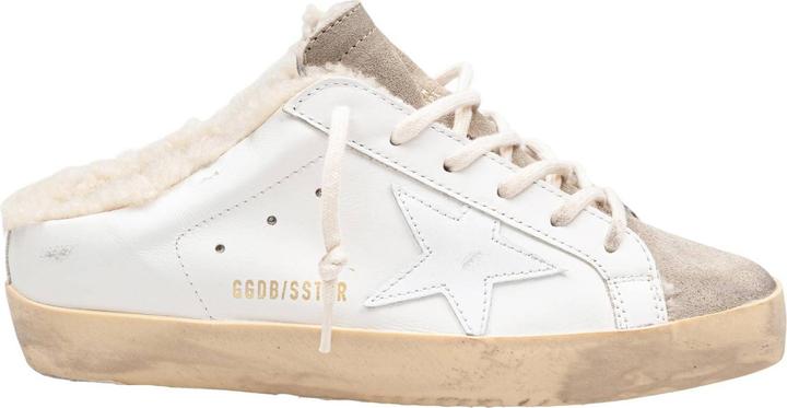 Produktbild Golden Goose snakers super star leather sabot white and taupe (38)