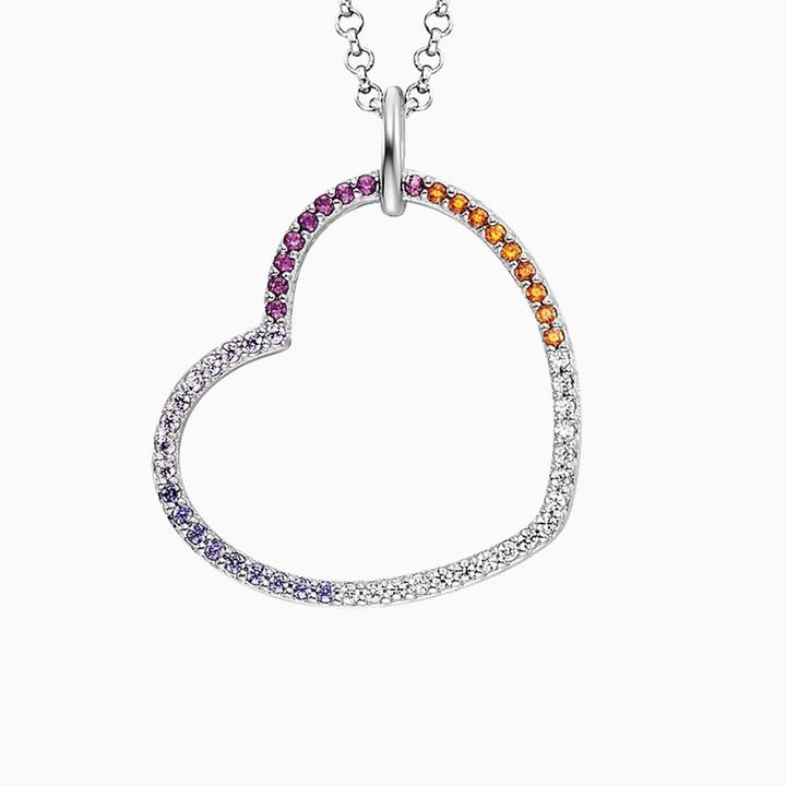Immagine prodotto Engelsrufer Collana cuore arcobaleno (Argento 925, 42 - 50 cm)