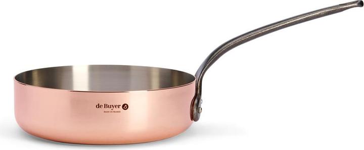 Produktbild de Buyer Inocuivre Sauteuse mit Gusseisengriff (24 cm, Stielkasserolle, Edelstahl, Kupfer)