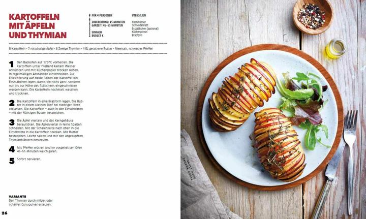 Produktbild Fächergemüse (Hasselbackgemüse) aus dem Ofen – einfach, lecker, gefüllt. Rezepte, die selbst harte (Deutsch, Stéphanie de Turckheim, 2019)
