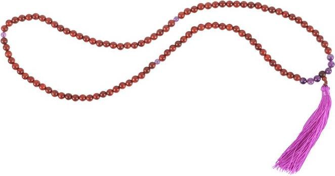Immagine prodotto Something Different Collana Mallah Intuition in legno di palissandro e ametista (100% materiale sintetico)