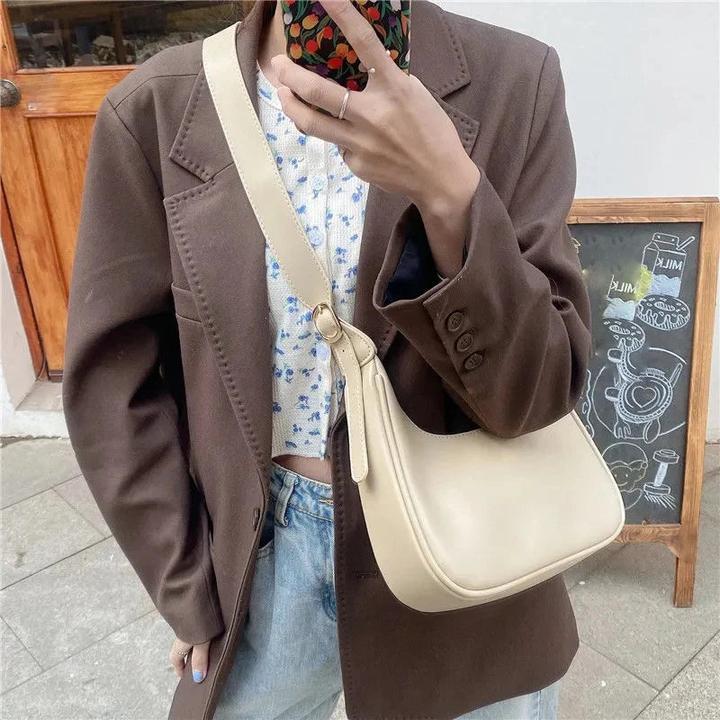 Immagine prodotto Only-Bags.Store Borse a tracolla vintage Stile semplice Borsa a tracolla a tinta unita Pelle PU Shrug