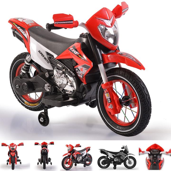 Moni Kinder Motorrad Super Moto FB-6186 (6 V)
