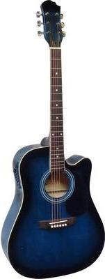 Produktbild MSA Musikinstrumente E-Westerngitarre CW 196 4/4 Blau (Fichte, Linde, Walnuss)