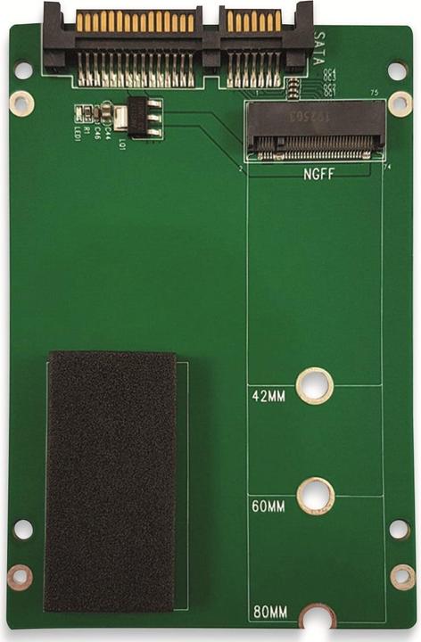 Actual product image LC-Power LC-ADA-M2-NB-SATA interface card/adapter Built-in