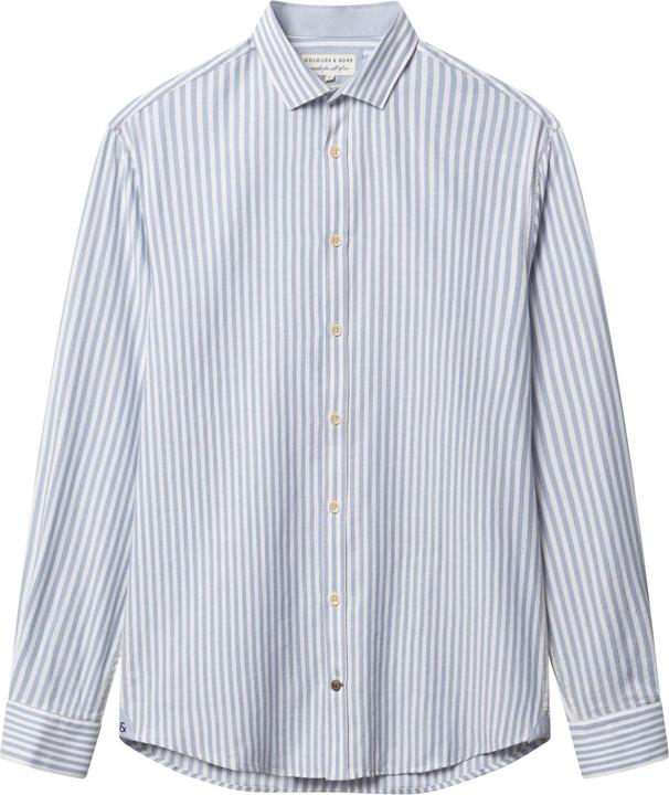 Colours & Sons Langarmhemd Shirt Brushed Twill Stripes