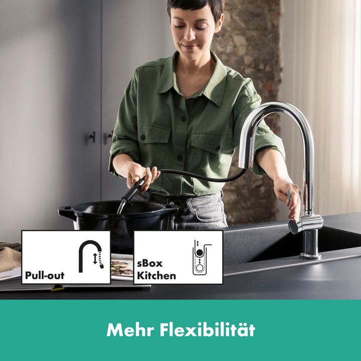 Image du produit hansgrohe Système de filtration 210 Aqittura M91 Tuyau extensible 1 jet aBox Starter Set c