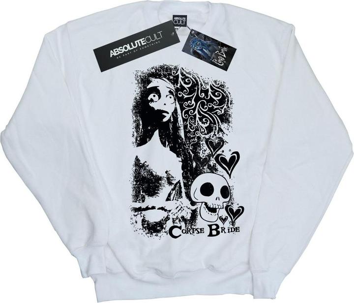 Corpse Bride Skull Logo Sweatshirt Mädchen (152, 158)