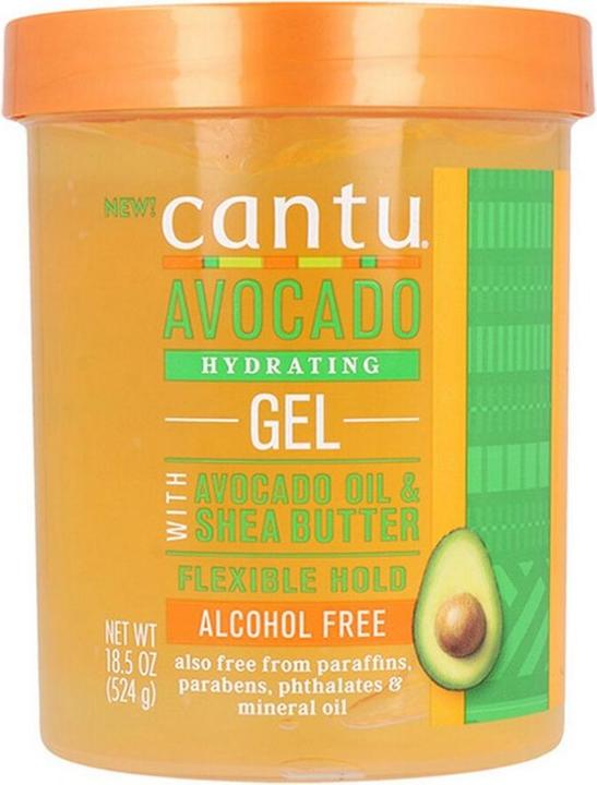 Cantu AVOCADO HYDRATING gel 524 gr (Haargel, 1850 ml)