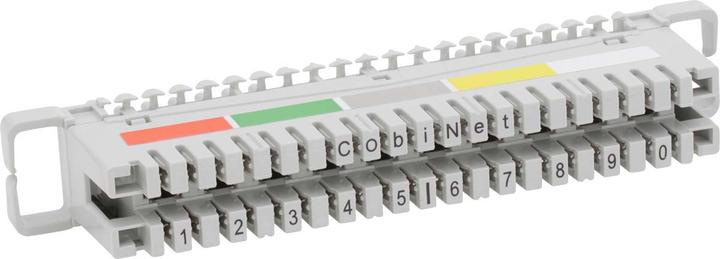 Produktbild Cobinet 112682 LSA-Anschlussleiste 2/10 zu 10DA m.Farbcode f.Montagewanne/-kana