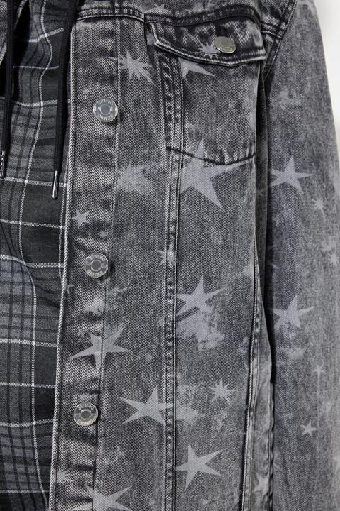 Produktbild Studio Untold Jeansjacke, oversized, Sternen-Print (46, 48)