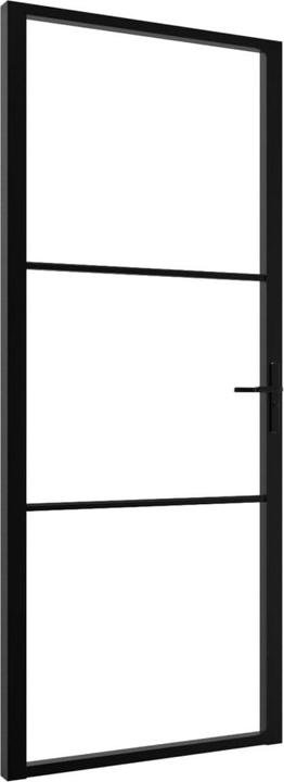 Produktbild Diverse Hardware Innentür ESG Glas und Aluminium 93x201,5 cm Schwarz