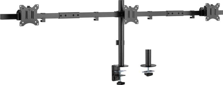 Actual product image InLine Table mount, for 3x LCD/LED display up to 81cm (32"), max. 7kg, black (Table, 32")