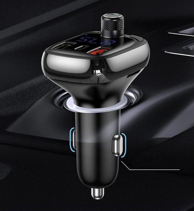 Produktbild Baseus T typed S-13 Bluetooth MP3 car chargerBlack