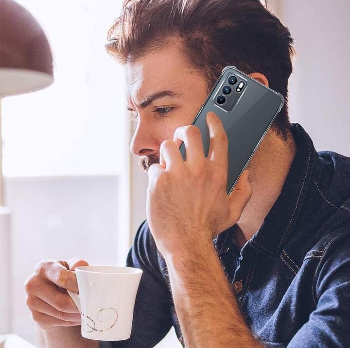 Actual product image Screenguard Crystal Soft Airbag Bumper (Oppo Reno 6 5G)