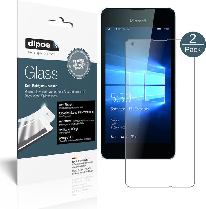 Produktbild Dipos Displayschutz Anti-Shock (1 Stück, Microsoft Lumia 550)