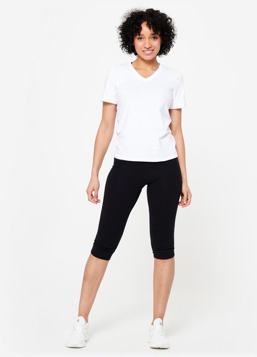 Actual product image Domyos 3/4 Leggings Damen Slim - schwarz (W30/L31)