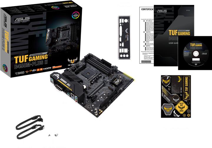 Actual product image ASUS TUF B450M-Plus II Gaming (AM4, AMD B450, mATX)