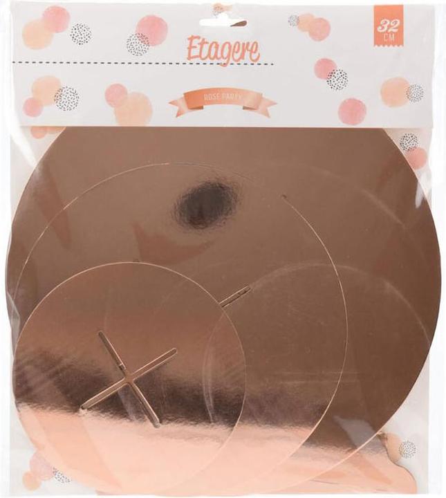 Produktbild Etagere Karton 3 Lagen Rose