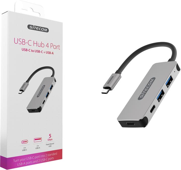 Actual product image Sitecom CN 384 (USB-C, 4 Ports)