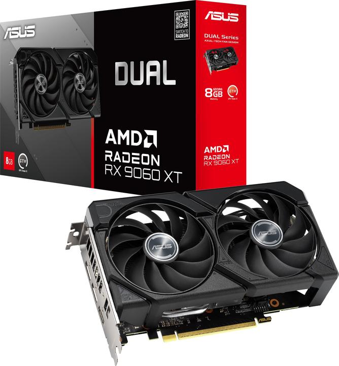 Actual product image ASUS DUAL-RX9060XT-8G (8 GB)