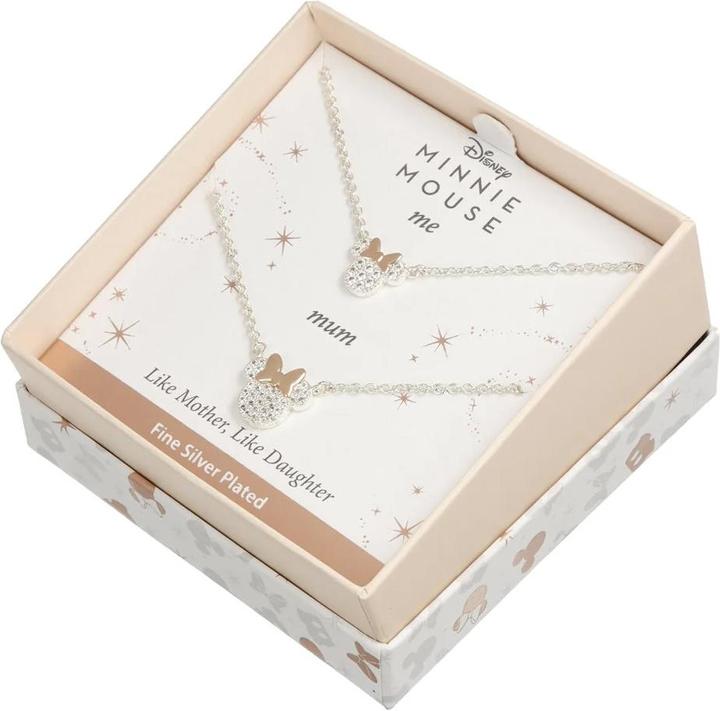 Immagine prodotto NoName MINNIE - Set Maman & Fille - 2 Colliers Shiny en Laiton Plaqué Argent (Argento sterling)