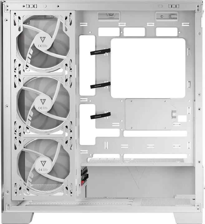 Actual product image Modecom Computer case Volcano SPACE APEX ARGB MIDI USB 3.0 X 2 CYPE-C white (mATX, ATX, ITX)