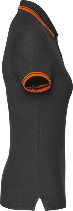 Kariban Polo-Shirt, gestreift, Damen