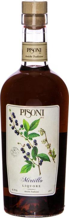 Actual product image Pisoni Mirtillo blueberry liqueur