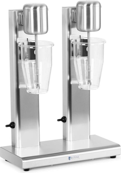 Produktbild Royal Catering Doppel-Milchshaker 2 x 1 l 15.000 U/min Edelstahl Standmixer Hochleistungsmixer (160 W)