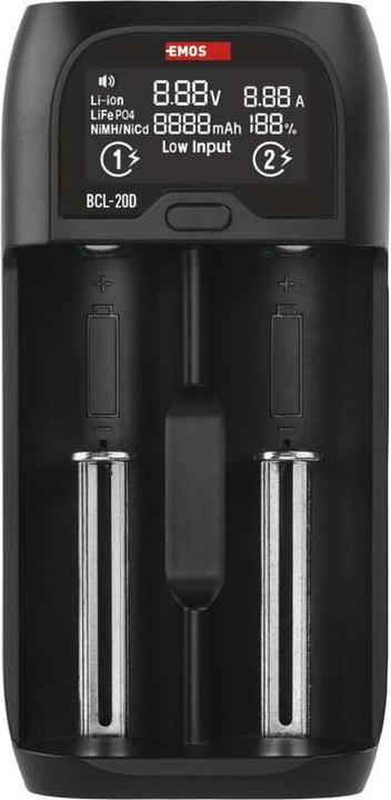Actual product image Emos Universal Li-ion Battery Charger BCL-20D (1 pcs., Battery + charger)