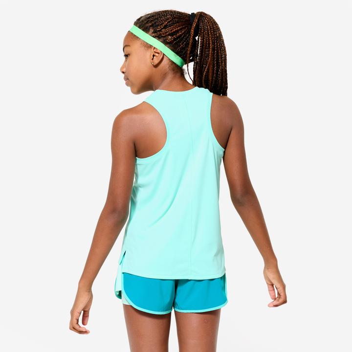 Decathlon Top Mädchen Multisport atmungsaktiv - grün (5, 6)