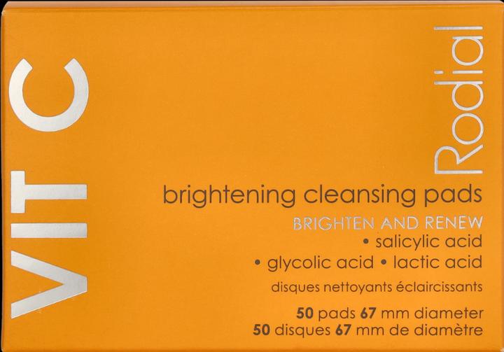 Image du produit Rodial - Vit C Brightening Cleansing Pads (tampons nettoyants éclaircissants) (Chiffons de nettoyage, 50 ml)