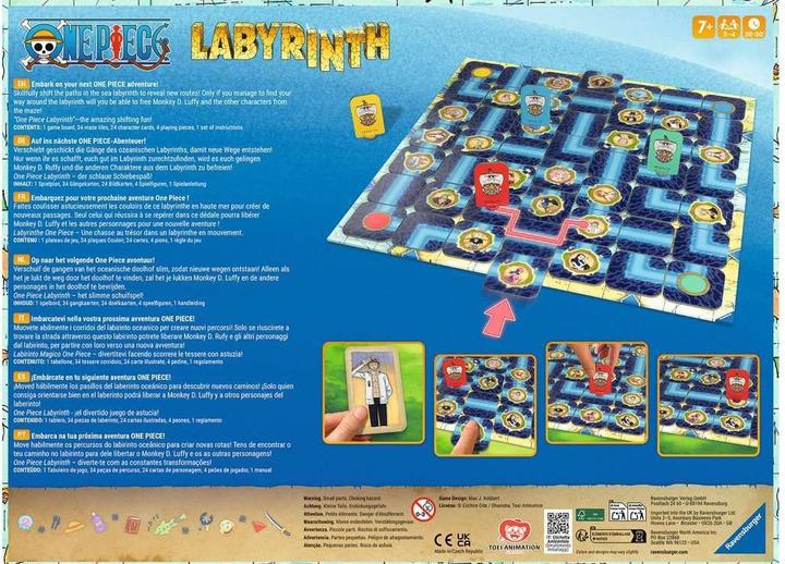 Produktbild Ravensburger 22887 - One Piece Labyrinth - Der Spieleklassiker für 2-4 Spieler ab 7 Jahren im Look (Deutsch, Spanisch, Französisch, Niederländisch, Italienisch, Portugiesisch, Englisch)