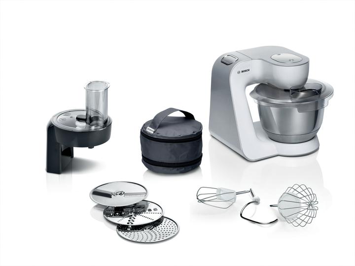 Immagine prodotto Bosch Hausgeräte Serie 4, Robot da cucina, MUM 5, 1000 W, bianco, argento, MUM58210 (1000 W)