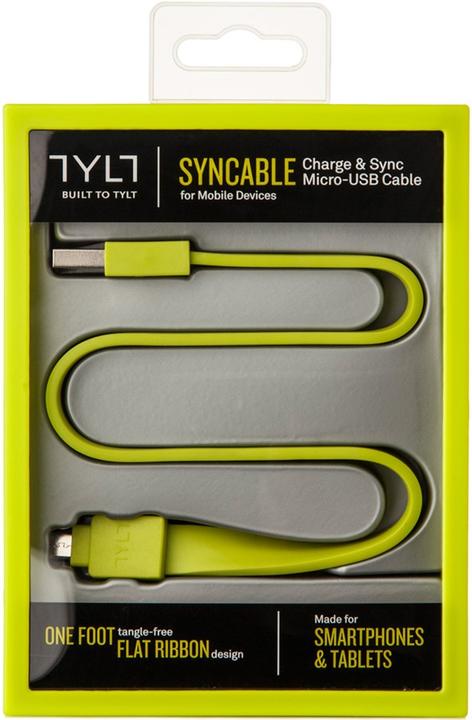 Actual product image Tylt Syncable microUSB (0.30 m, USB 2.0)